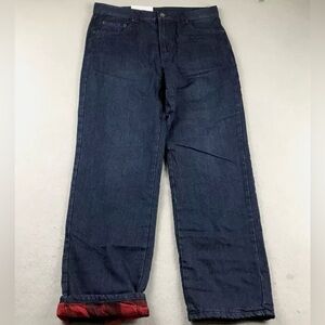 Men’s 38/32 5-Pocket Jeans * Flannel Lined for Extra Warmth * Straight Fit *